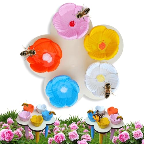 Atuoxing 5 Stück Insektentränke Bienentränke, Bunter Bienenbecher Insektentränke für Den Garten Bienen Insekten Trinkbecher für Trinken Durstige Bestäuber Atuoxing 5 Stück Insektentränke Bienentränke, Bunter Bienenbecher Insektentränke für Den Garten Bienen Insekten Trinkbecher für Trinken Durstige Bestäuber von Atuoxing