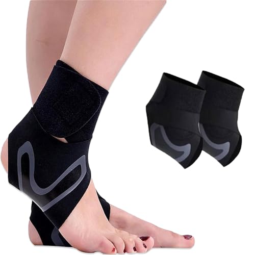 Atuoxing Fusswickel, Restore - Plantarfasziitis Fußwickel, FußBandage FüR Plantarfasziitis FußWickel, Flexible Sprunggelenkbandage Kompressionswickelhülle für Männer und Frauen (Schwarz, L) von Atuoxing