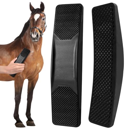 Atuoxing Multifunktionale Pferdebürste, Pferde Wurzelbürste, Pferdebürsten zur Reinigung, 6 In 1 Massagekamm für Pferde, Horse Grooming Brush, Bürste Pferde Zubehör von Atuoxing