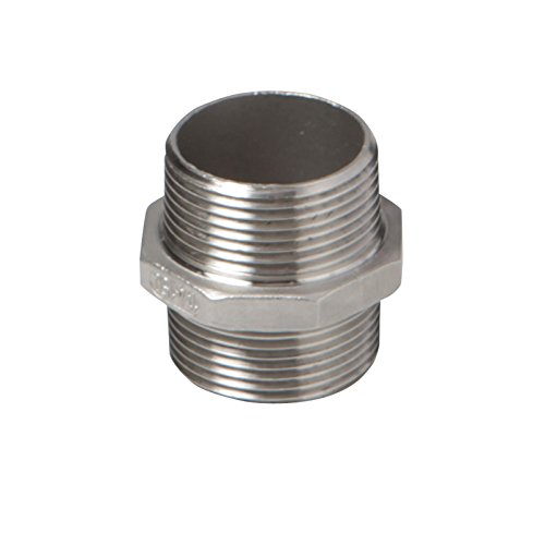 Edelstahl Fitting #280 V2A Doppelnippel 1/2 Zoll Rohrnippel Gewindefitting Edelstahl Fitting #280 V2A Doppelnippel 1/2 Zoll Rohrnippel Gewindefitting von Atusa