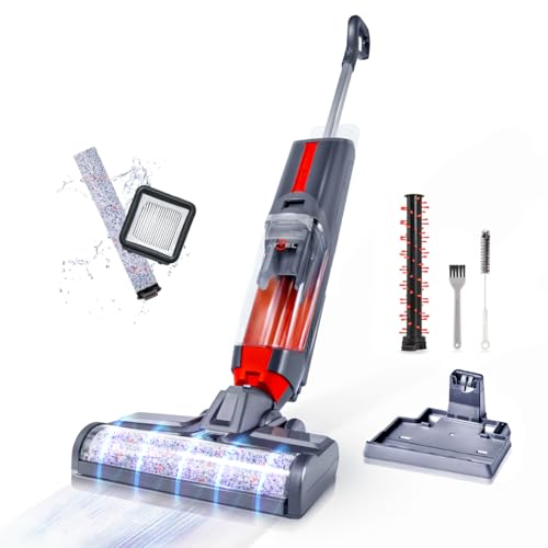 Atvel F16 PRO kabellose Bodenreiniger Smart 3-in-1 Nass-Trocken-Sauger Wischmopp mit Dual-Tank-Design für Teppiche und Fliesen | UV-Reinigung | Selbstreinigung | LED-Anzeig | Leistungsstark und leicht von Atvel