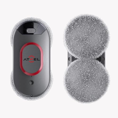 Fensterputzroboter Atvel Zorro Z6 Spray Plus – Automatisches Doppel-Sprühsystem, AI-Navigation, 3 Automatik-Reinigungsmodi, App-Steuerung, ideal für hohe Fenster, Spiegel, Fliesen von Atvel
