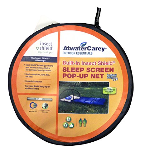 Atwater Carey Schlafgitter Pop-Up Moskitonetz mit Permethrin Insektenschutz von Atwater Carey
