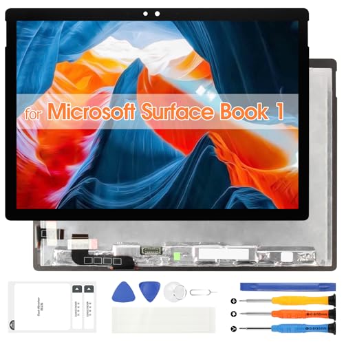 Atwist Ersatzbildschirm für Microsoft Surface Book 1 13,5 Zoll LCD - für Surface Book 1 LCD Digitizer für Surface Book1 1703 1704 1705 1706 LCD Display Touchscreen Glas Montage Kit von Atwist