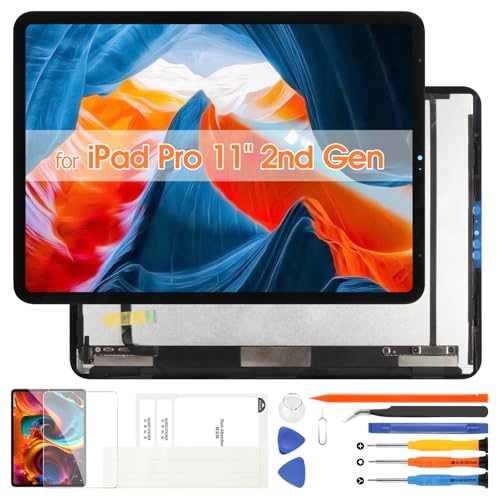 Atwist für iPad Pro 11 2nd 2020 Gen LCD Bildschirm - für iPad Pro 11 2nd Generation LCD Display A2068 A2230 A2228 A2231 für iPad Pro11 2nd 2020 11.0 Zoll Display Ersatz Kits Montage Schwarz von Atwist