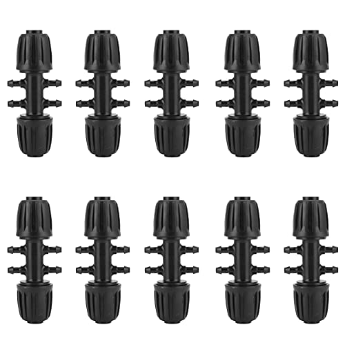 10 Stück Stacheldrahtreduzierverbinder 16 Mm Rohr auf 4/7 Adapter Gartenbewässerungszubehör von Atyhao