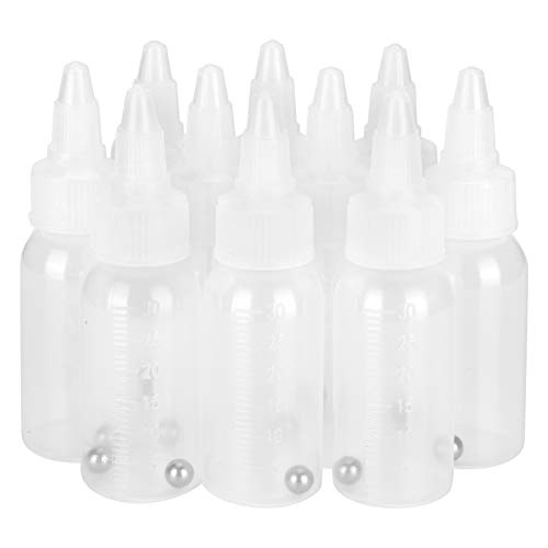 30 Ml Leere Farbflasche mit Skala, Spritzpigment-Gewürzbehälter für Einfaches Nachfüllen und Genaue Messung von Atyhao