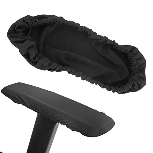 Atyhao 1 Paar Armhussen für Stuhl, Bürostuhl, Bezug aus Polyester, elastisch, Schutz für Stühle (schwarz) von Atyhao