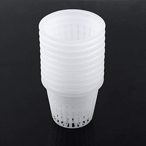 10 Stück Pflanzkorb, Hochleistungs-Blumentopf Mesh Net Cup Korb Hydroponic Plant Grow Clone Wasserpflanzung für Balkon Indoor Gardening(02) von Atyhao