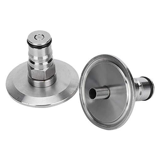 Atyhao 2Pcs 304 Edelstahl Homebrew Keg 1,5 Zoll Tri-Clamp an Ball Lock Pfostenadapter Fitting Clamp an Homebrew Bier Conry Keg Ball Lock von Atyhao