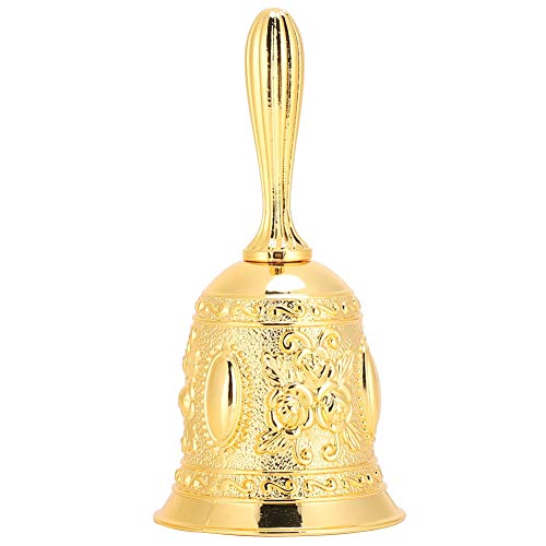Call Bell für Mehrzweckzwecke, Metall Innovative Dinner Bell Reminder Zinklegierung Goldene Hand im europäischen Stil Call Call Bar Handbell Reminder Bell von Atyhao