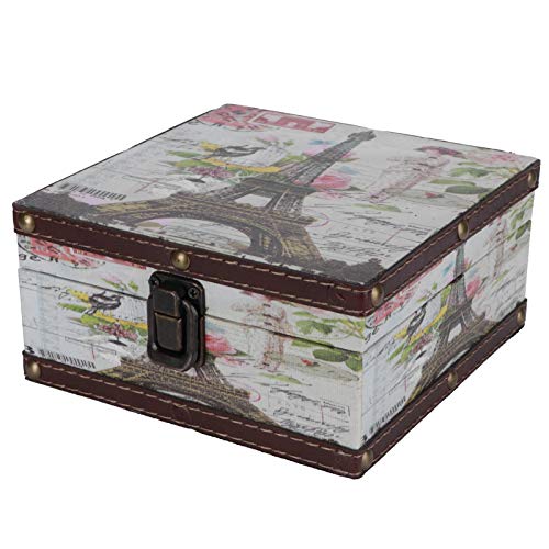 Atyhao Dekorative Boxen Retro Aufbewahrungsbox Dekorationsetui im Britischen Stil für Schmuckzertifikate Fotografie Requisiten von Atyhao
