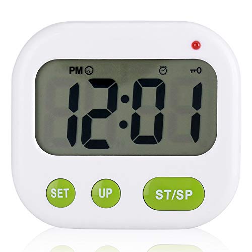 Digitaler Wecker, Musik/Vibration Digitaler LCD Wecker Elektronischer Timer mit Hintergrundbeleuchtung für Küche Klassenzimmer SchlafzimmerDigitale Wecker von Atyhao