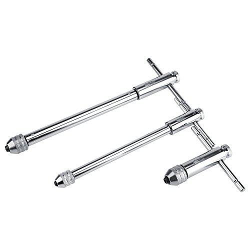 Atyhao Einstellbarer Ratschen-Gewindebohrer mit T-Stangengriff M3-M8 & M5-M12 Für Gewindebohrer-Satz(M5-M12Kurz) von Atyhao