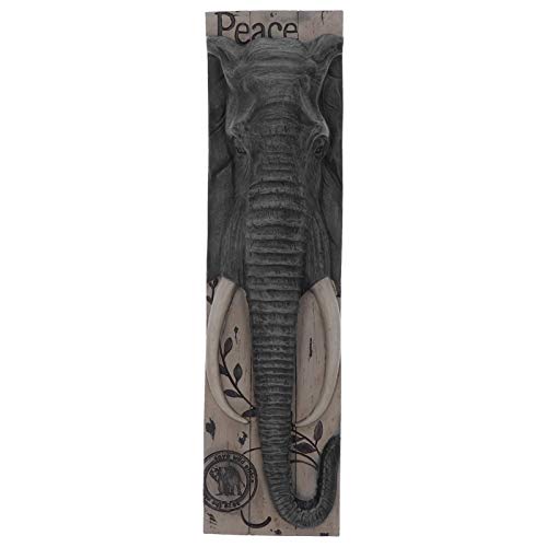 Atyhao Elefant Wandbehang Dekor, Kunst Handguss Harz Tier Wandskulpturen Wand Trophäe Wandbehang Dekor Harz Tier Wandbehang SkulpturWandskulpturen von Atyhao