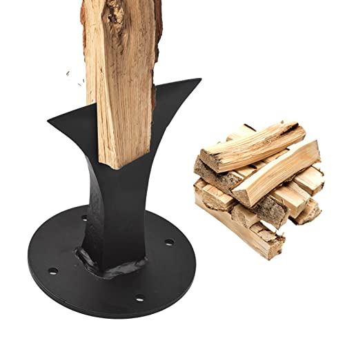 Atyhao Firewood Kindle Splitter, Quick Wood Wedge Splitter Heavy Duty Splitting Tool Small Firewood Kindle Splitter Manual Log Splitter for Small Fireplace Wood Stove, Black von Atyhao