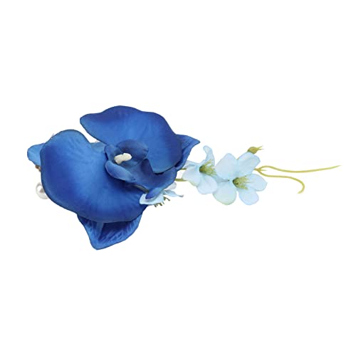 Atyhao Hochzeitsblume, Elegante Künstliche Schöne Dauerhafte Bräutigam-Boutonniere für Tanzparty (Blau) von Atyhao