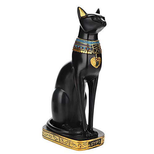 Atyhao Katze Harz Statue Figur Haushalt Zimmer Ornament Handwerk Geschenke Dekoration Sammlung Ägyptischen Stil(#2) von Atyhao