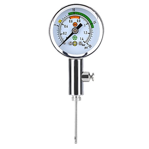 Atyhao Manometer, Wasserdruckmessger?t, Wasserdrucktest-Messger?t, Ball-Barometer, Mini-Ulitit?ts-Luftdruckmesser, Barometer, Werkzeug f¨¹r Basketball, Fu?Ball, Volleyball von Atyhao