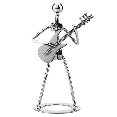 Sammlerfigur, Metallmusiker Gitarrist Statue Musikinstrument Gitarre Sammlerfigur DekorationFiguren von Atyhao