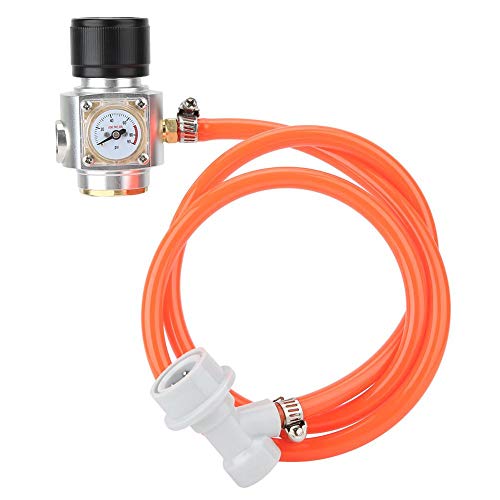 Atyhao Tr21x4 Gewinde CO2 Keg Charger Kit Gasregler mit Schlauchzubehör für Soda Beer Keg Brewing von Atyhao