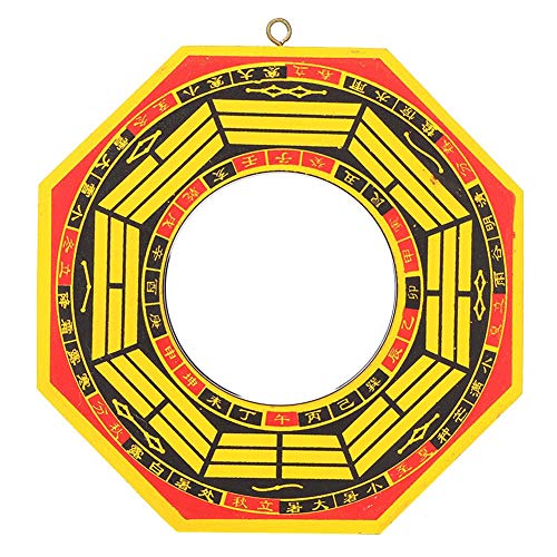 Traditioneller chinesischer Feng Shui Spiegel, konvexer Legierungs-Bagua-Spiegel für Hauptgeschäftsglück(#4) von Atyhao