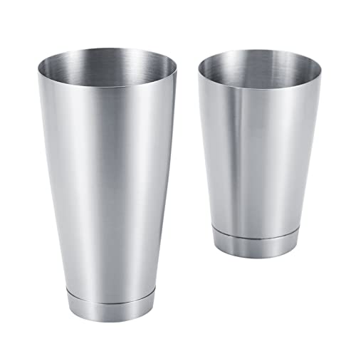 Boston Shaker Edelstahl, Stabil langlebig Cocktail Cup Shaker Bar Home Kitchen Tool Silber für alle Professionelle Barkeeper und Zuhause Cocktail Liebhaber von Atyhao