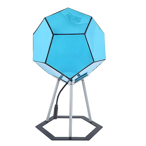 Coole RGBW-LED-Tischlampe, Dodekaeder-Gaming-Licht mit Ständer, 7-Farben-3D-Nachtlampe für Partybar für Erwachsene, Fernbedienung von Atyhao