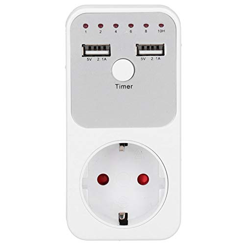 Countdown-Timer-Buchse, 180~260 V 16A USB Smart Digital Countdown-Timer-Buchse für Computer-Telefonladegerät(EU Plug) von Atyhao