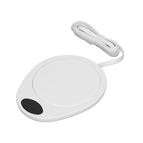 Elektrische Tassenheizplatte, Konstante Temperatur, Kleiner USB-Tassenwärmer, Wasserdicht für Keramiktassen (Weiß) von Atyhao