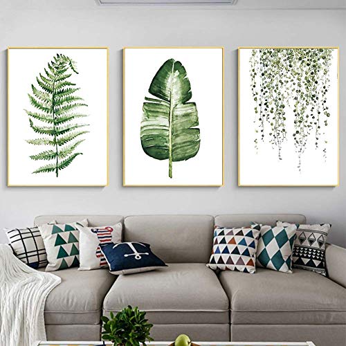 Leinwandmalerei - 3Pcs/Set Rural Style Green Plants Leinwandmalerei Bild Modern für Wohnzimmer Schlafzimmer Dekoration Leinwandmalerei - 3Pcs/Set Rural Style Green Plants Leinwandmalerei Bild Modern für Wohnzimmer Schlafzimmer Dekoration von Atyhao
