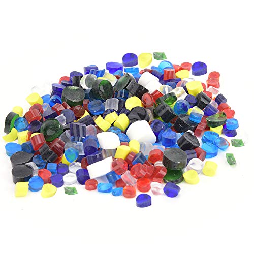 Millefiori Schmelzglas, Mischfarbe Premium Thermal Fusing Farbglasur DIY Craft Mikrowellen schmuck Zubehör von Atyhao