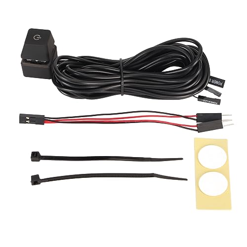 PC-Netzschalter, Langlebiger Mechanischer Plug-and-Play-Computer-Netzschalter aus ABS für das Büro (Buntes Licht 4m) von Atyhao