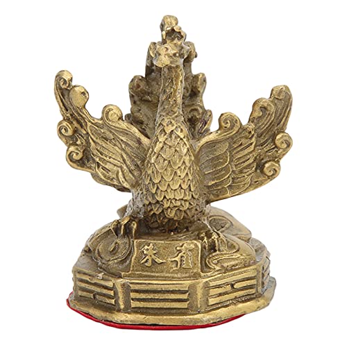 Phoenix-Figuren, Chinesische, Geschenktaschen Geschenkverpackungen Messing-Phoenix-Statue, Feng Shui-Skulptur, Luck Phoenix, Dekorative Figuren für die Heimdekorationssammlung von Atyhao