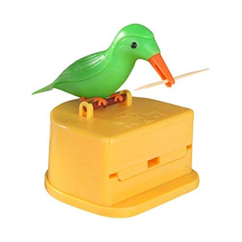 Süßer Vogel-Zahnstocherhalter-Spender, aus Umweltfreundlichem ABS, Leicht zu Entfernen, Überraschungsgeschenk, Einzigartiger Zahnstocherspender (B#) von Atyhao
