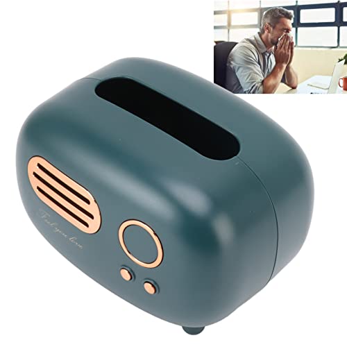 Atyhao Retro Radio Form Tissue Box Cover, Grün, PVC, Retro, FACIAL_TISSUE_HOLDER von Atyhao