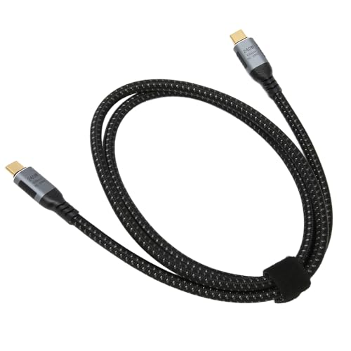 Typ C auf Typ C Datenkabel, Unterstützt 8K 60 Hz Display 40 Gbit/s Übertragung USB 4.0 Datenkabel 240 W Aufladen Tragbar für Telefon für Tablet (20 cm) von Atyhao