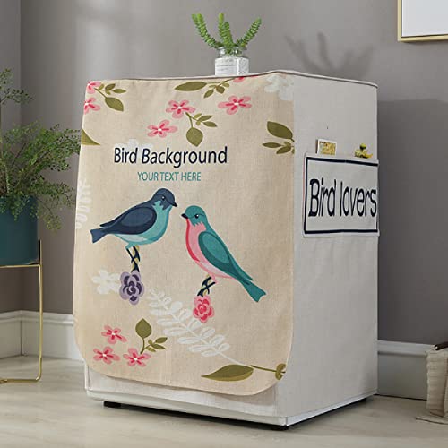 AuLYn Waschmaschinenabdeckung Frontlader-Waschtrocknerabdeckung Für Automatische Waschwalze Muster-A-Breite 60 * Dicke 60 * Höhe 82 cm von AuLYn