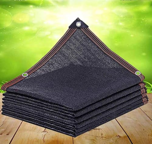 Schwarzes Schattennetz, 90 % Sonnenschutz, Stoffnetz, Netzplane, verstärktes Schattennetz, Sonnenschutz für Gewächshäuser, Innenhöfe und Blumenpflanzen, Schwarz, 3 x 7 m Schwarzes Schattennetz, 90 % Sonnenschutz, Stoffnetz, Netzplane, verstärktes Schattennetz, Sonnenschutz für Gewächshäuser, Innenhöfe und Blumenpflanzen, Schwarz, 3 x 7 m von AuMarndi
