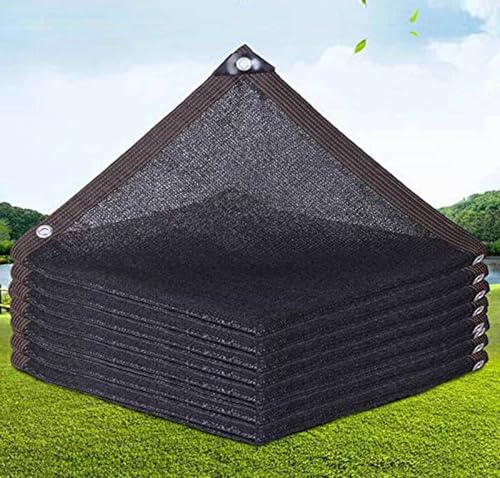 Sonnensegel mit Ösen, UV-Schutz, atmungsaktives Mesh, Schattennetz für Gewächshäuser, Terrassen und Pflanzen, Schwarz, 4 x 6 m Sonnensegel mit Ösen, UV-Schutz, atmungsaktives Mesh, Schattennetz für Gewächshäuser, Terrassen und Pflanzen, Schwarz, 4 x 6 m von AuMarndi