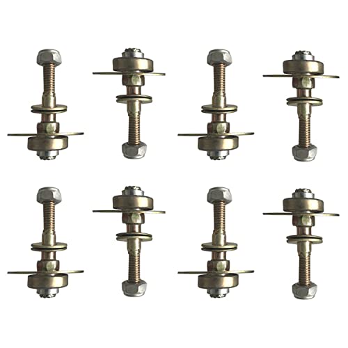 AuRiver 8 Stück Möbel-Schaukelstuhl-Kugellager Verbindungsstück Schaukelstuhl Lager Schrauben Kits Möbel Verbindungszubehör (M8 x 55 mm) von AuRiver