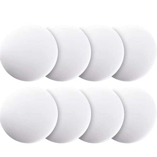 Türstopper Wand, 8 Stück Gummipuffer Wandschutz, Türpuffer weiß Anschlagpuffer Klebepunkte, Elastikpuffer Türstopper Wand Selbstklebend, Wandpuffer selbstklebend für Glasplatten Holzbrett Wand Tür von Auauraintt