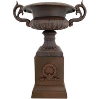 Amphore Mit Sockel Pflanzamphore Pflanzkübel Blumentopf Garten Gusseisen Braun Amphore Mit Sockel Pflanzamphore Pflanzkübel Blumentopf Garten Gusseisen Braun von Aubaho