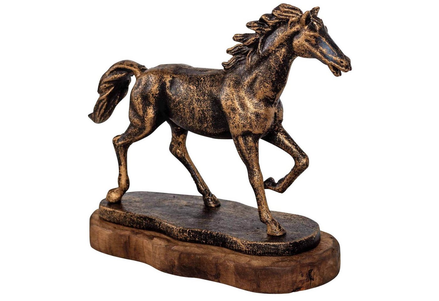 Aubaho Dekofigur Eisenfigur Pferd Tier Figur Skulptur Eisen Antik-Stil 24cm von Aubaho