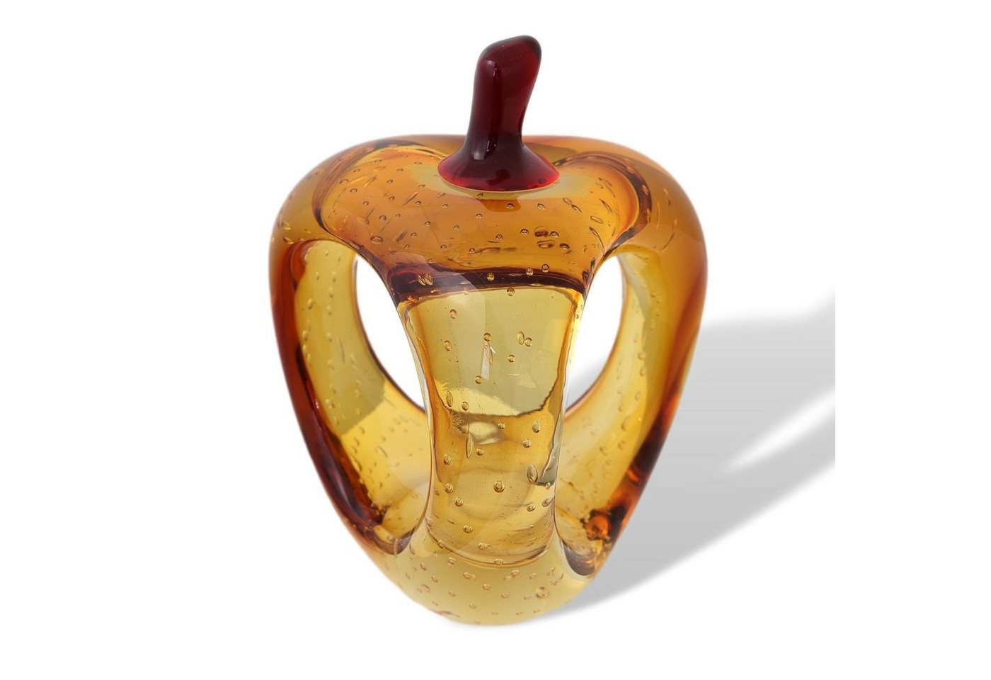 Aubaho Dekofigur Glasskulptur Glasfigur Figur Skulptur Glas Frucht Birne modern abstrak von Aubaho