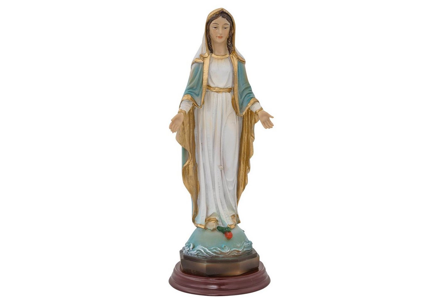 Aubaho Dekofigur Skulptur Madonna Heiligenfigur Maria Figur Statue Kunststein 21cm Anti von Aubaho