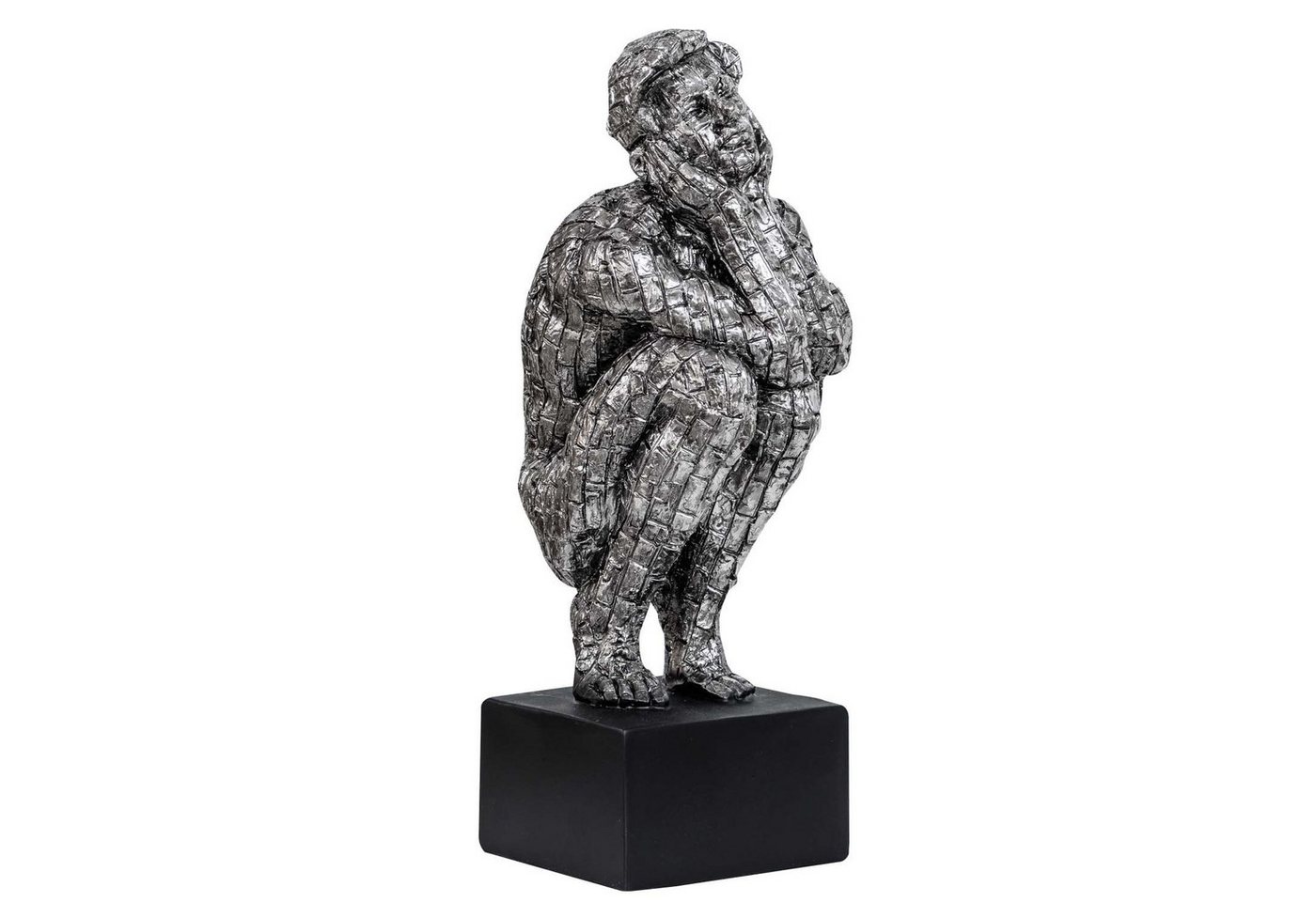 Aubaho Dekofigur Skulptur Mann Figur Kunst Dekoration Antik-Stil - 35cm von Aubaho
