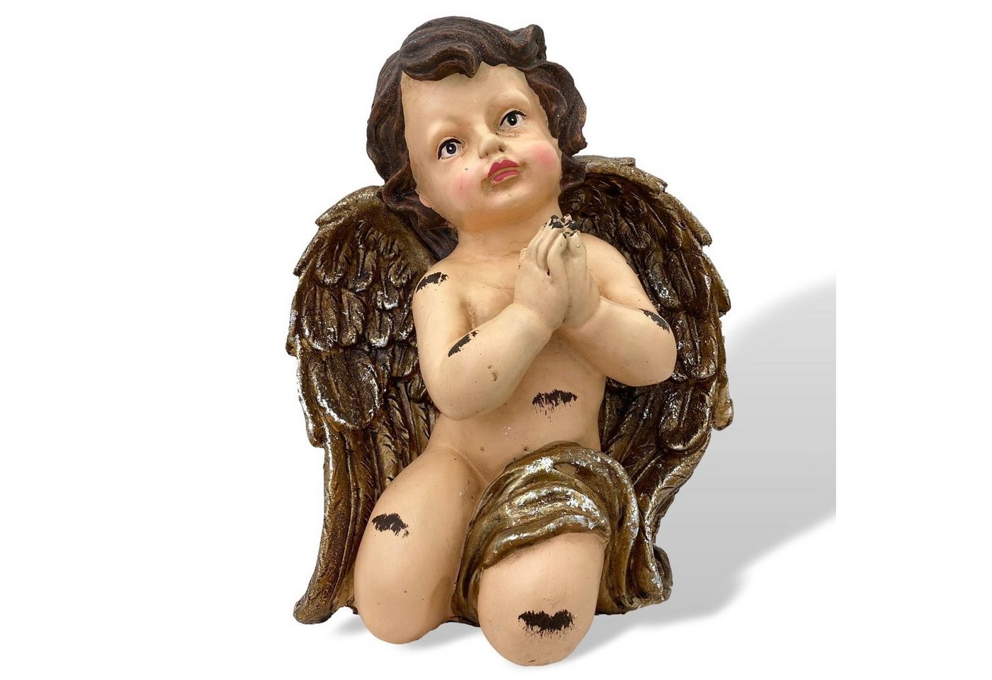 Aubaho Dekofigur Skulptur betender Engel Putte Putti Figur Kunststein 26cm Antik-Stil von Aubaho