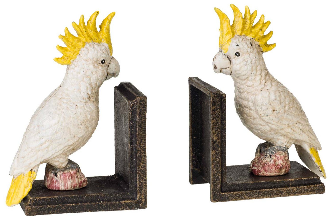 Aubaho Dekoobjekt 2 Buchstützen Buchständer Kakadu Vogel Figur Skulptur Eisen 18cm Antik Aubaho Dekoobjekt 2 Buchstützen Buchständer Kakadu Vogel Figur Skulptur Eisen 18cm Antik von Aubaho