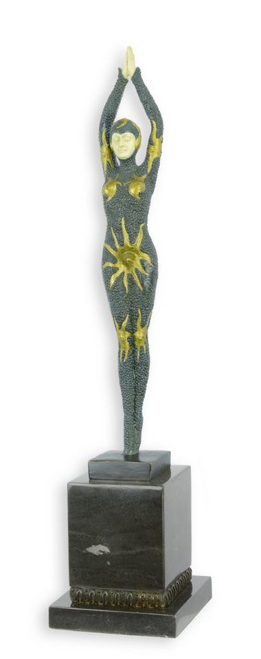 Aubaho Dekoobjekt Bronzeskulptur „Starfish“ nach Chiparus Replikat Retro Design Dekorati Aubaho Dekoobjekt Bronzeskulptur „Starfish“ nach Chiparus Replikat Retro Design Dekorati von Aubaho